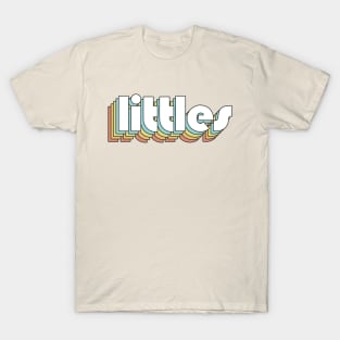 Littles - Retro Rainbow Typography Faded Style T-Shirt